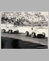Monaco 1955 b&w photo by Fernando Gomez, autographed by Fangio and Moss