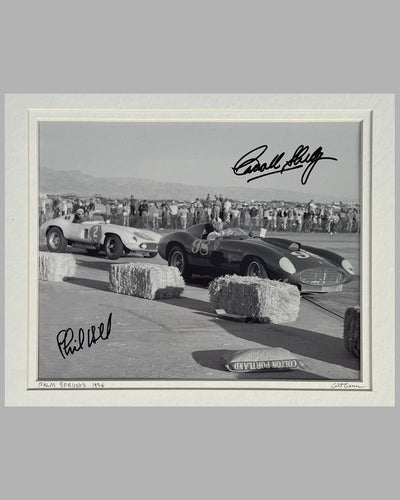 Palm Springs 1956 b&w photographed by Art Evans, autographed by Shelby and Hill