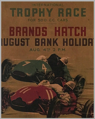 1957 Brands Hatch Daily Telegraph International Trophy original event poster 2