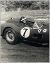 Mike Hawthorn wheeling his Ferrari at Le Mans in 1957, photograph 2
