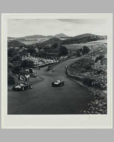 1958 Grand Prix of Germany - Nurburgring b&w photo by Jesse Alexander 2