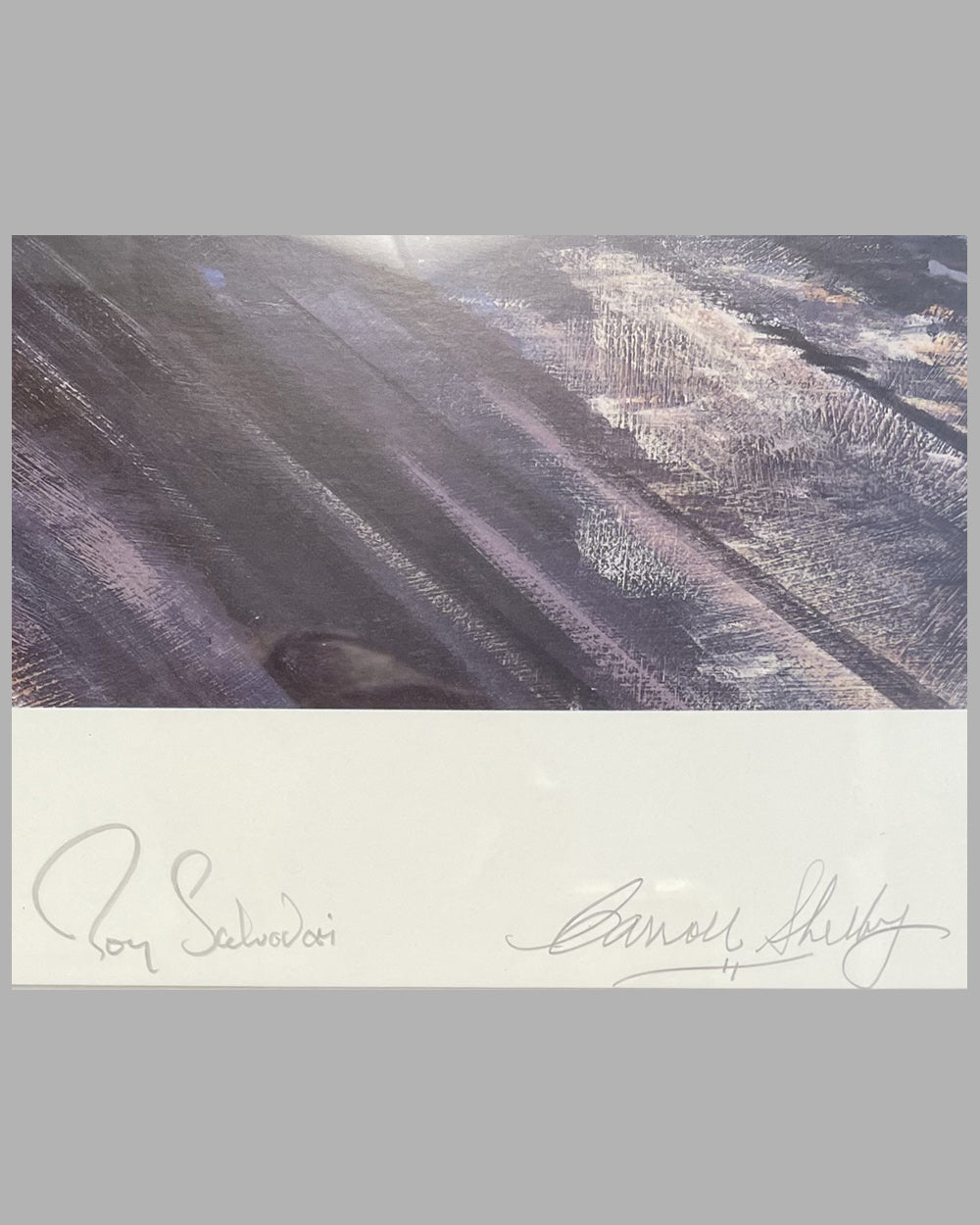 Aston Martin Victorious - Le Mans 1959 print by Nicholas Watts, autographed 4