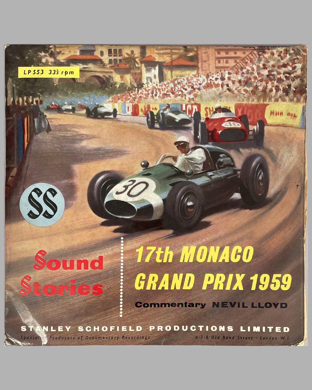 17th Monaco Grand Prix sound stories album phonograph record