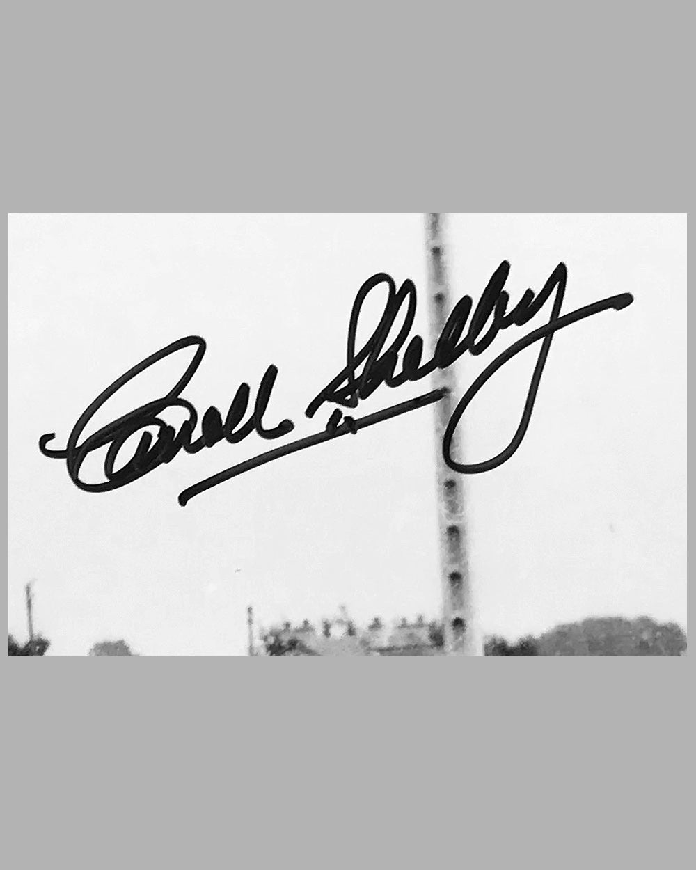 Autographed Carroll Shelby 1959 Le Mans Photograph 2
