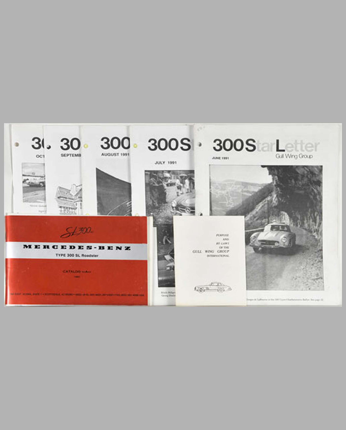 Six Mercedes-Benz 300 SL Club publications