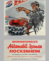 Hockenheim original racing poster for 1963 Touring and GT cars race 2