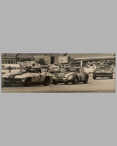 Daytona 2000 race 1964 b&w photograph by Alice Bixler 2