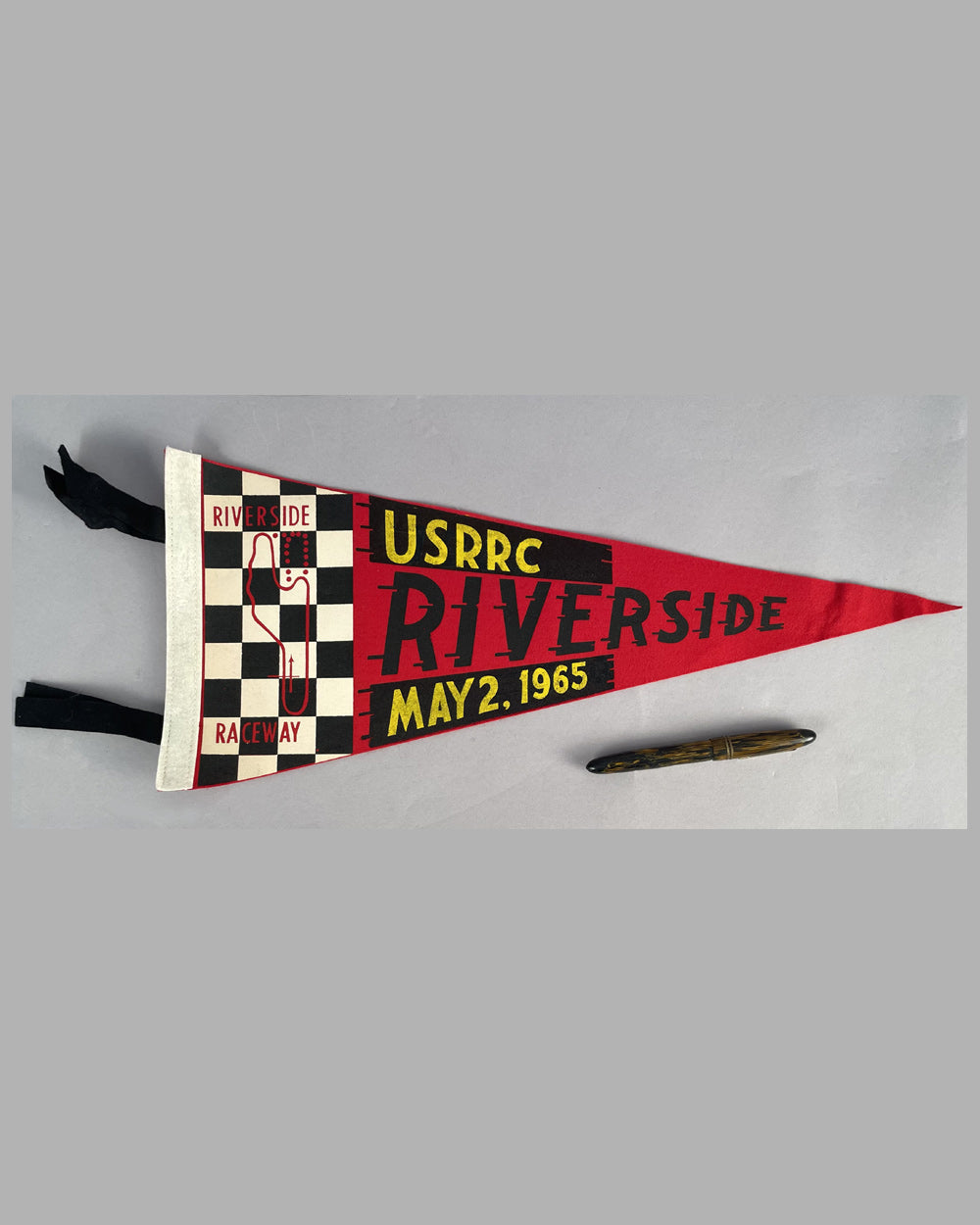 Original 1965 Riverside race track pennant