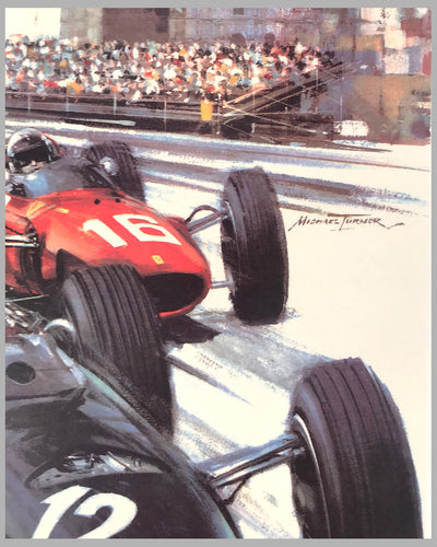 1967 Monaco Grand Prix original poster by Michael Turner 2