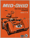 1968 United States Road Racing Championship at Mid-Ohio original event poster