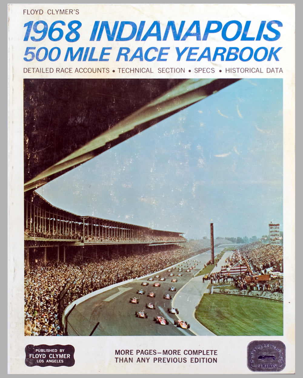 1968 Indianapolis 500 Yearbook by Floyd Clymer