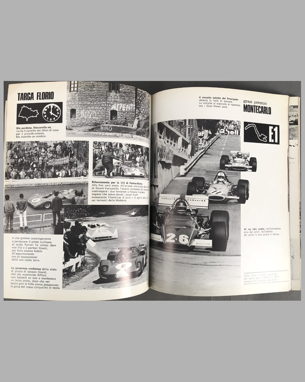1968, 1969 & 1970 combined original Ferrari Yearbook