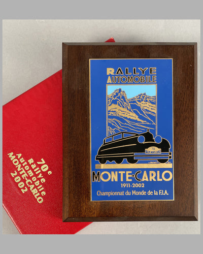70th Rallye Automobile of Monte Carlo 2002 participant plaque 2