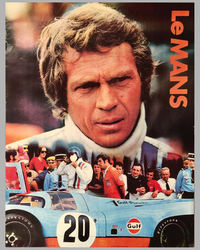 1971 Steve McQueen Le Mans original advertising poster