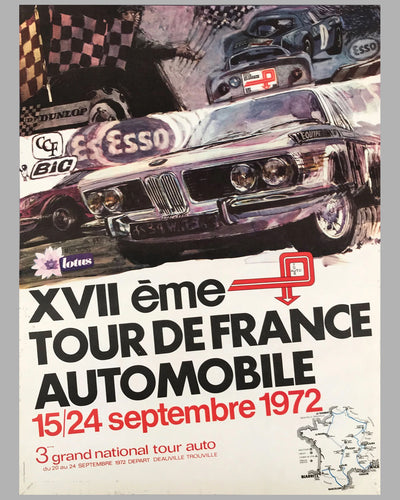 17th Tour de France Automobile, 1972 original poster