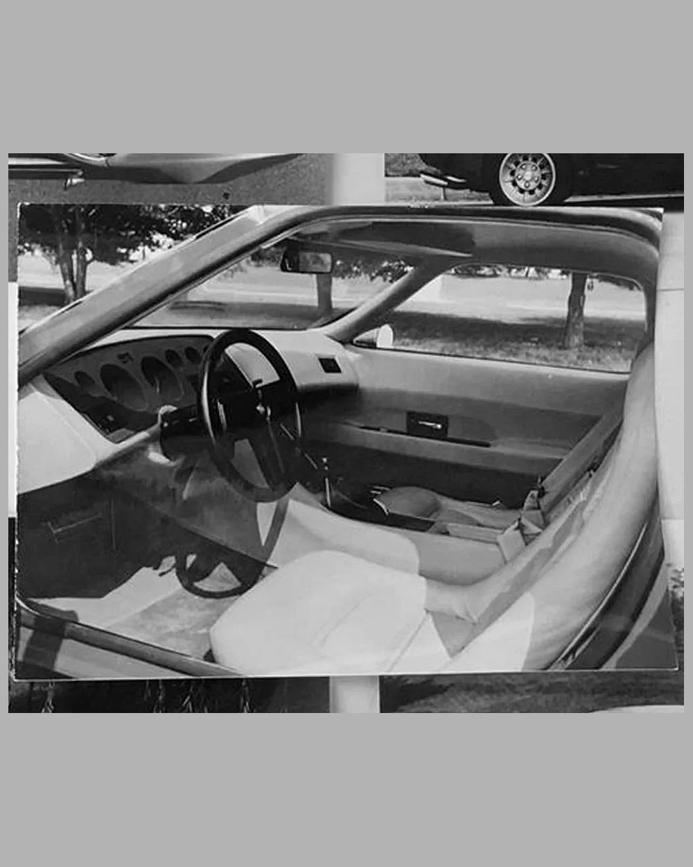 1973 Chevrolet Corvette Birotore prototype Pininfarina period b&amp;w press photos, lot of 5 4