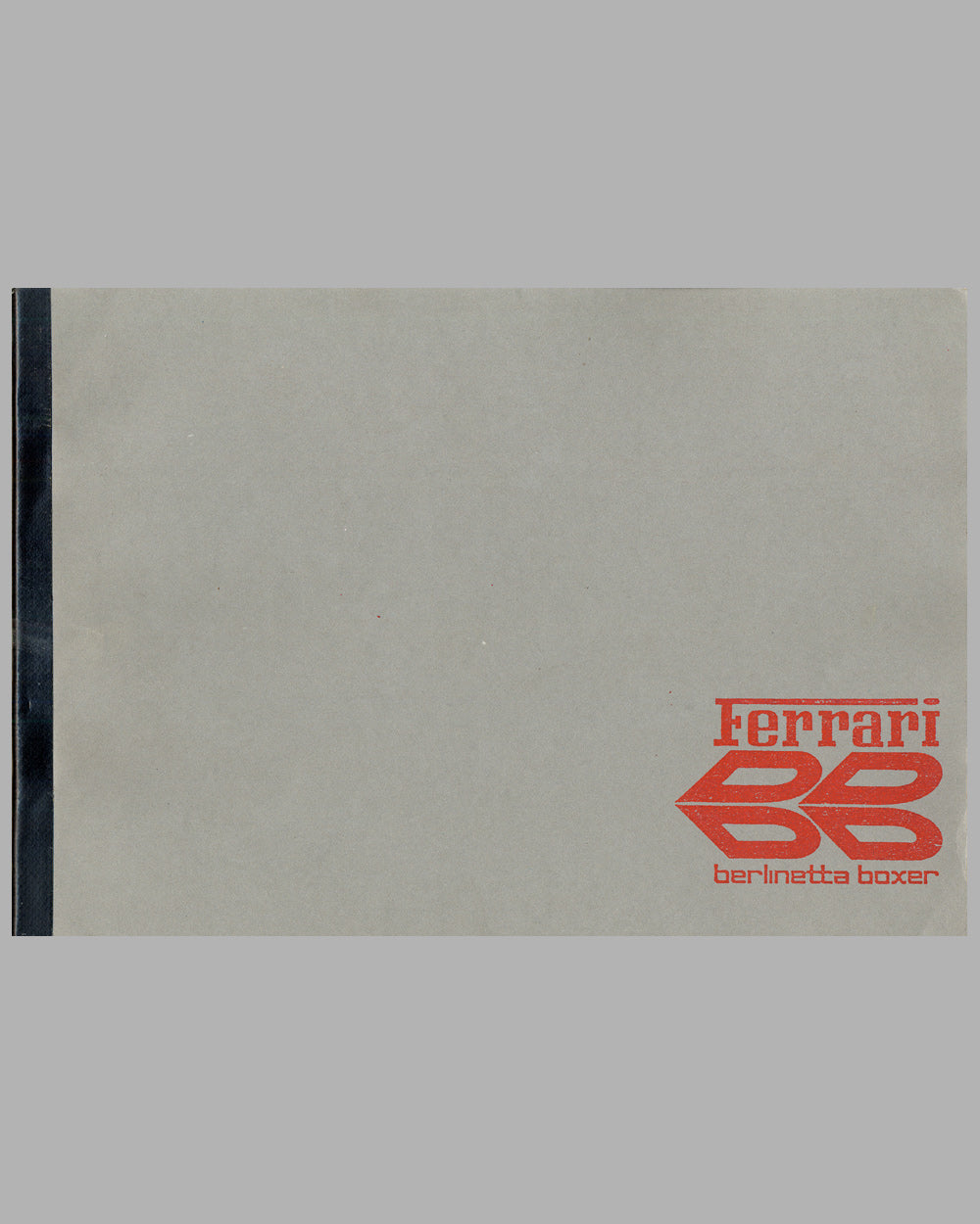 1973 Ferrari 365 Berlinetta Boxer Spare Parts Catalog by Mar Parts