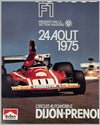1975 Grand Prix de Suisse (Swiss G.P.) original poster, held in Dijon France 2