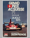 1975 Grand Prix de Suisse (Swiss G.P.) original poster, held in Dijon France