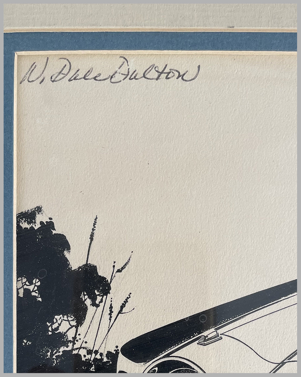 1977 Dodge Charger gouache and ink painting by Dale Dalton 3