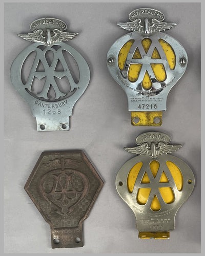 Collection of 8 car badges from the Automobile Association (Great Britain) 3