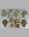 Collection of 8 car badges from the Automobile Association (Great Britain)