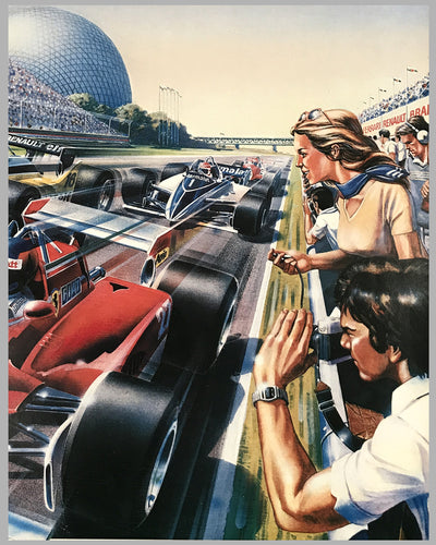 1982 Grand Prix Labatt du Canada original event poster, rare edition 2