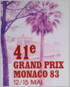 1983 Monaco GP Original Poster 3