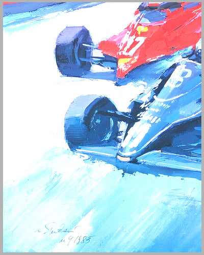Nicola Simbari 1985 Formula One Grand Prix poster, Italy 3