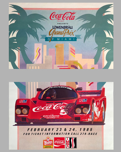 1985 Grand Prix of Miami official poster 2