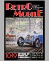 1989 Retromobile event poster autographed by Rene Dreyfus