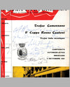 8th Coppa Renzo Cantoni Road Rally program, Sept. 1961, Autographed by drivers 2