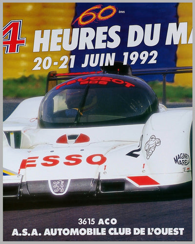 1992 - 24 Heures Du Mans Original Poster 2