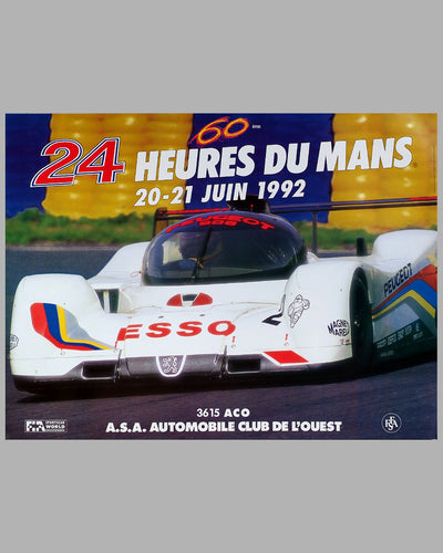 1992 - 24 Heures Du Mans Original Poster