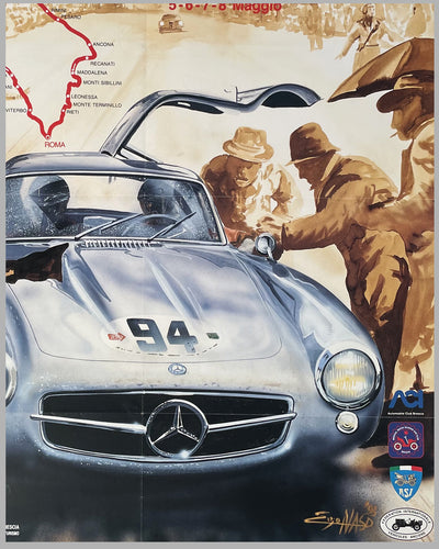 1994 Mille Miglia official poster by Enzo Naso 3