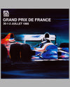 1995 Grand Prix de France original event poster by Spabo 2