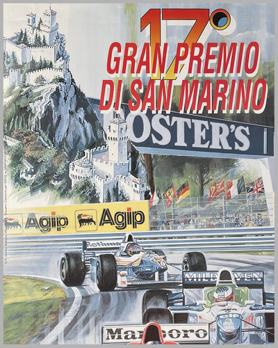 1997 Gran Premio di San Marino official event poster by Giovanni Cremonini 3