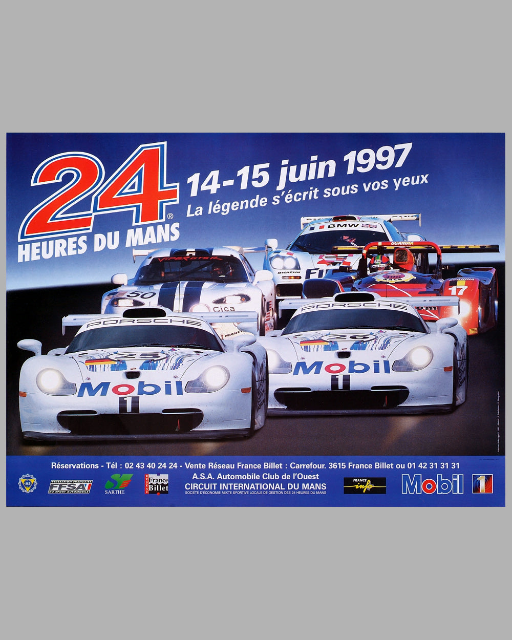 1997 - 24 Heures du Mans Original Poster