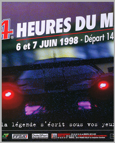 1998 - 24 Heures Du Mans Original Poster 2