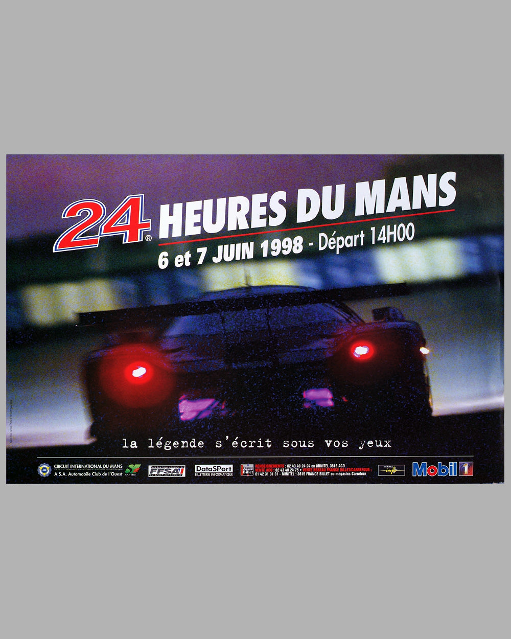 1998 - 24 Heures Du Mans Original Poster