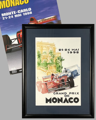 1998 Grand Prix de Monaco proposed original watercolor 2
