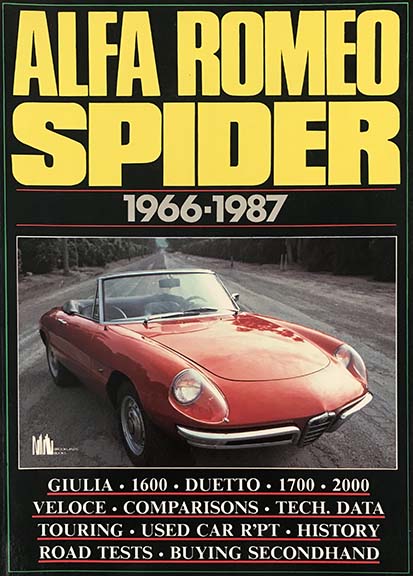 Alfa Romeo Spider book compiled by R. M. Clarke, 1966-1987