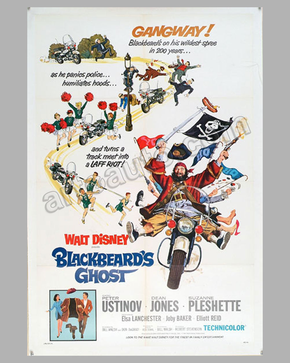 Blackbeard&#39;s Ghost original movie poster, for 1968 Walt Disney film