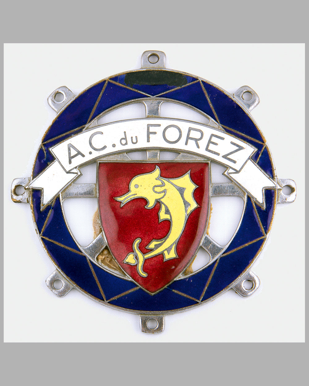 Automobile Club du Forez member’s badge, France