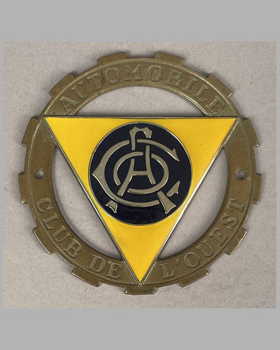 ACO (Automobile Club de l'Ouest) grill or dashboard badge