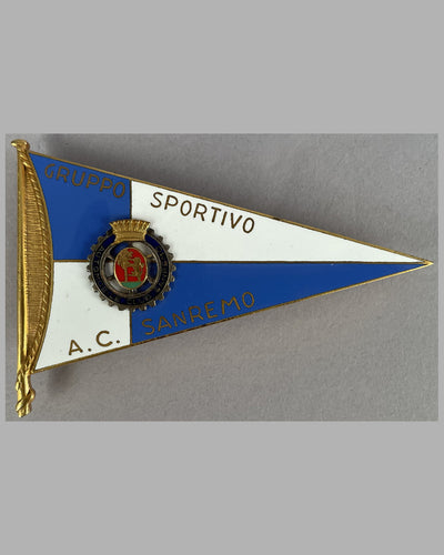 A, C. San Remo grill badge