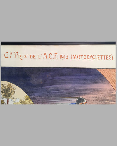 G.P. de l' A.C.F. 1913 (Motocyclettes) lithograph by Gamy 3
