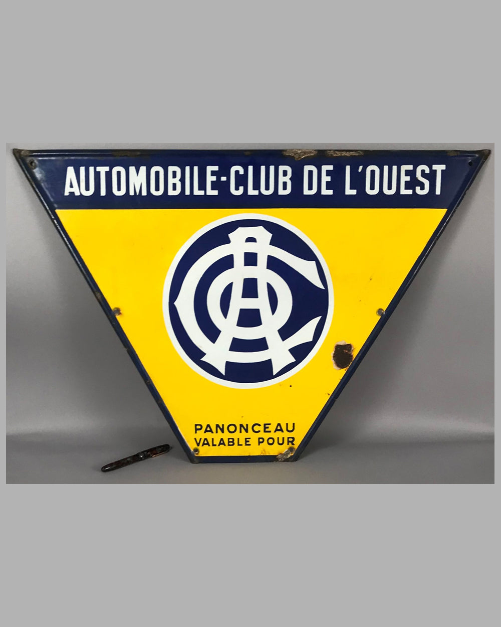 ACO (Automobile Club de l&#39;ouest) enamel sign