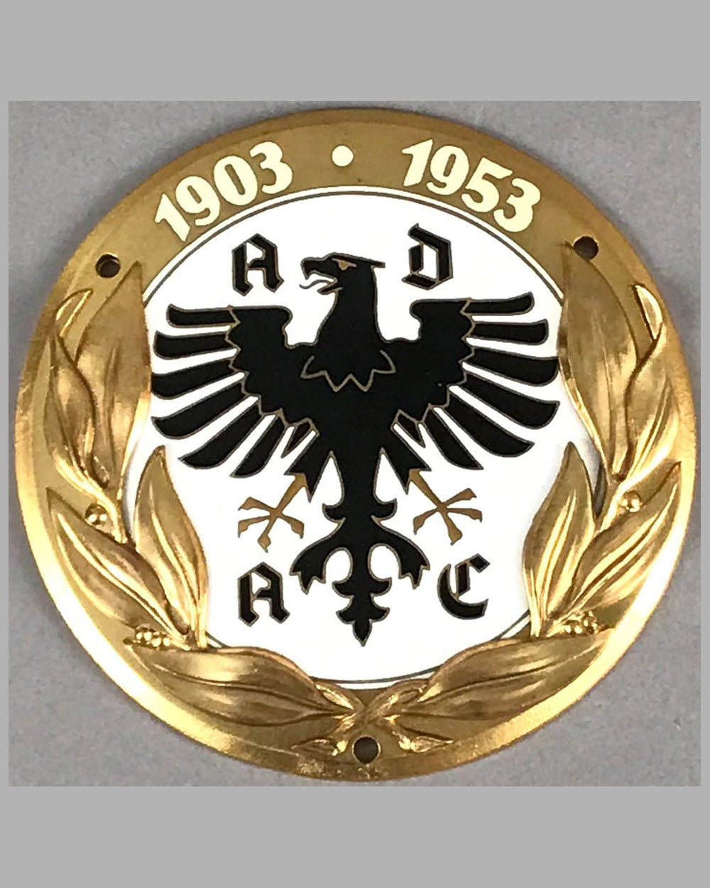 ADAC 50 year anniversary car badge, 1953