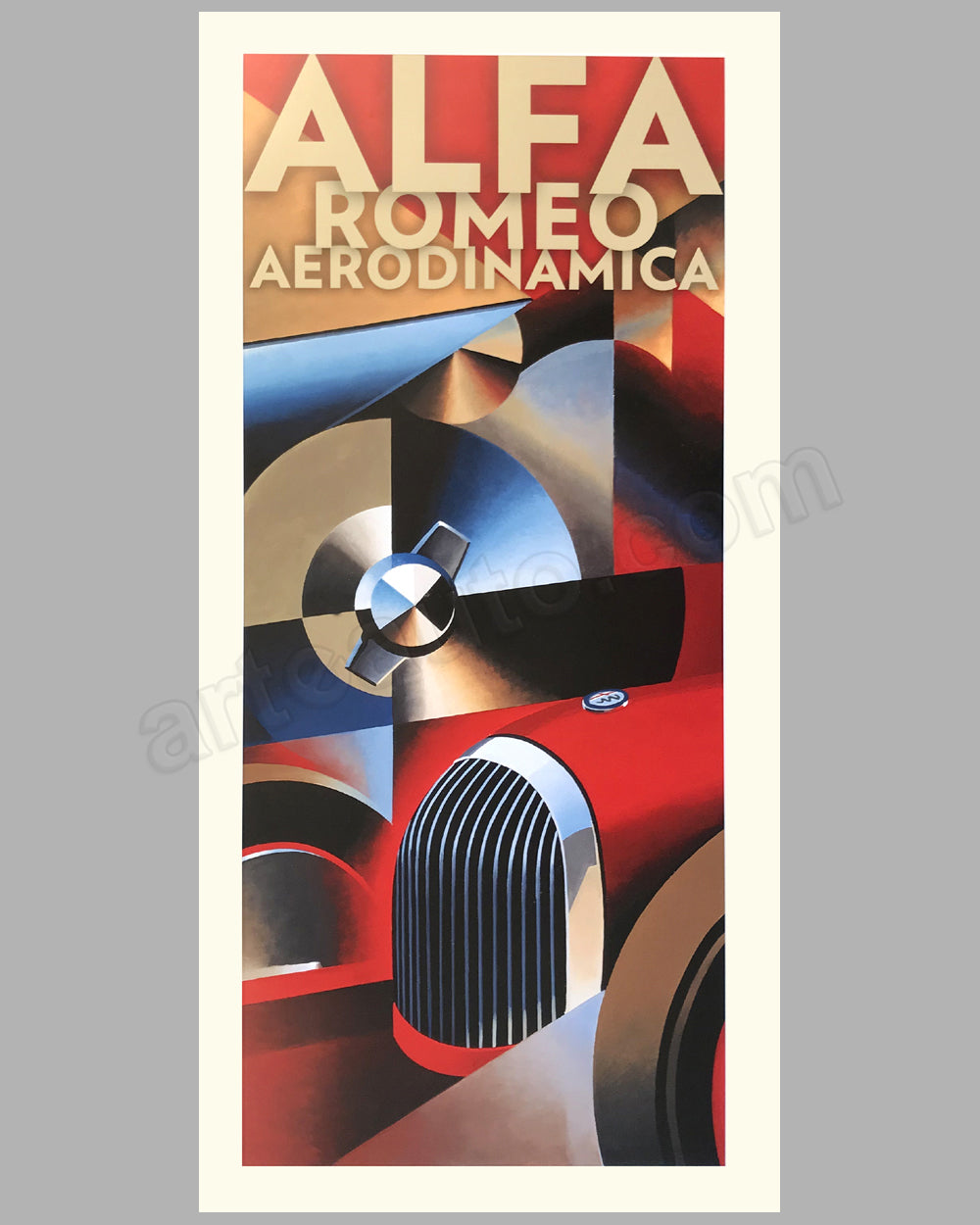 Alfa Romeo Aerodinamica poster by Alain Lévesque - l